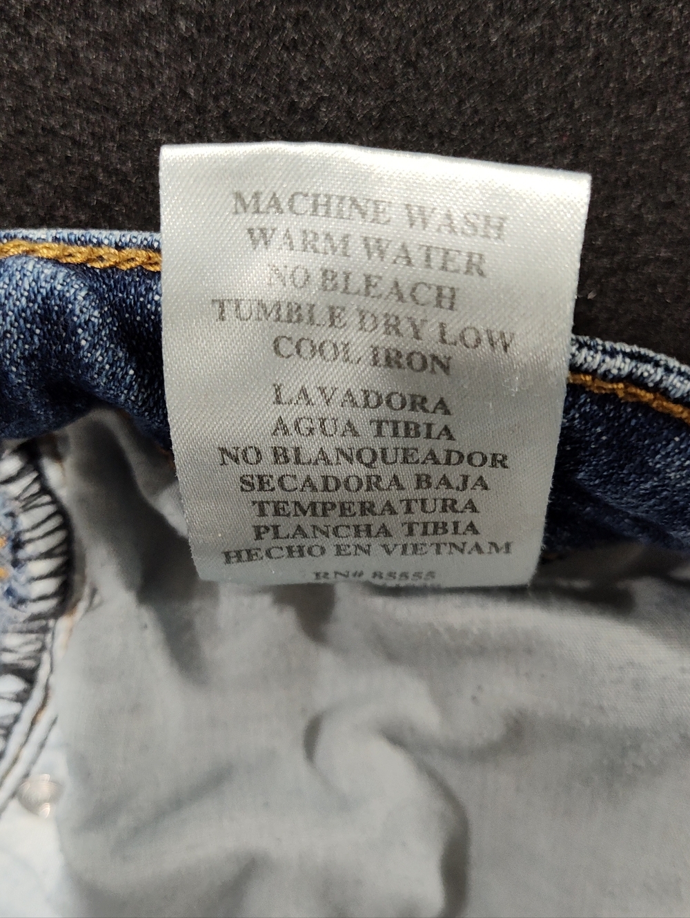 Eunina Lulu High Rise Cut Off Shortie Blue Jean Shorts, Distressed, Size M, Fun - Picture 6 of 11